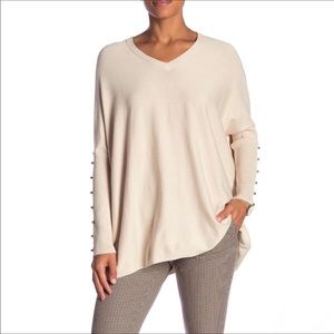 Joseph A - Cappuccino Beaded Long Sleeve Poncho